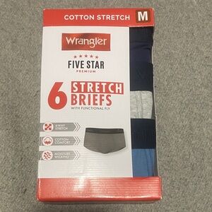 Wrangler Men's Stretch Briefs - Red, Blue, Gray Pack